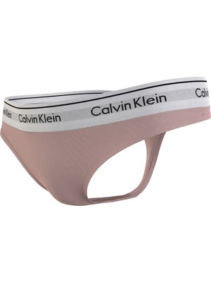 Calvin Klein Kadın Marka Logolu Elastik Bantlı Günlük Kullanıma Uygun Pudra Külot 0000F3786E-TQO