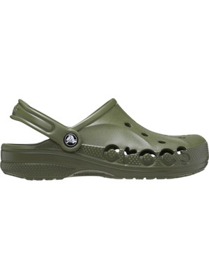 Crocs Unisex Marka Logolu Hafif Su Dostlu Sürdürülebilir Stilli  Yumuşak ve Destekleyici Rahat Tabanlı Army Green Terlik 10126-309