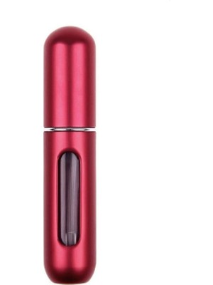 ByKurt Kırmızı Cep Parfüm Şişesi Doldurulabilir Mini 5 ml