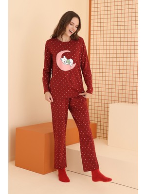 Nbb Bordo Winnie Pooh Pijama Takımı