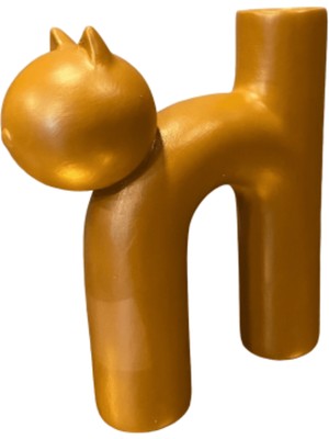 Nonno Dekor Vazo, Kedi Vazo, Kedi Biblo Vazo, Seramilk Vazo, Seramik, Kedi