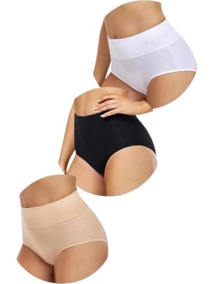 Uniquetrenders Kadın Dikişsiz Karın Toparlayıcı Slip Külot Korse 3'lü Set