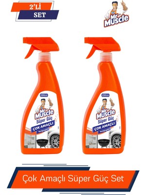 Mr. Muscle Süper Güç Çok Amaçlı Temizleyici 750 ml 2'li Set