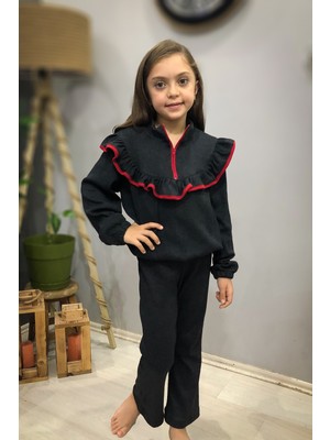 Pisi Pisi Kids Wear Premium Kalite Pamuklu Kız Çocuk Ispanyol Alt Üst Takım