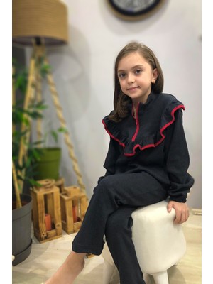 Pisi Pisi Kids Wear Premium Kalite Pamuklu Kız Çocuk Ispanyol Alt Üst Takım