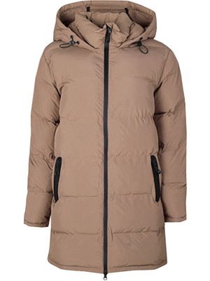 Only Onlpaula Premium Puffer Kadın Günlük Mont 15326656-WALNUT Kahverengi