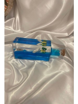 Batmayan Gemi Korsan Akvaryum Içinde Lüks Hediyelik 14X5X4 cm Şişe