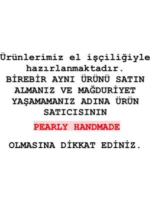 Pearly Handmade (H)Inci Kristal Toka Firkete Düğün Kına Nişan Nikah Gelin Tokası Topuz Tokası