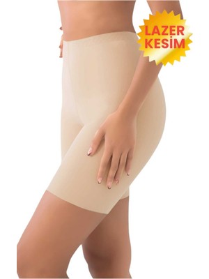 Uniquetrenders Kadın Dikişsiz Toparlayıcı Lazer Kesim Paçalı Korse