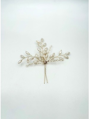 Pearly Handmade Inci Kristal Firkete Topuz Tokası