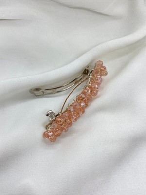 Pearly Handmade Kristal Otomatik Klipsli Toka