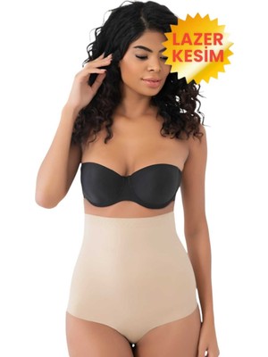 Uniquetrenders Kadın Lazer Kesim   ve Toparlayıcı Yüksek Bel Slip Korse