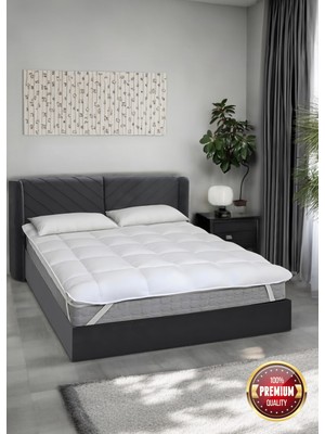 Rovigo Home  4 Köşe Lastikli  % 100 Mikro Pamuklu Kumaş, ,400GR M2 Uyku Pedi,yatak Koruyucu