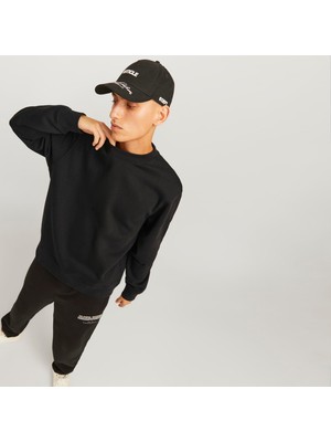 Erkek Bisiklet Yaka Düz Renk Sweatshirt - Urban