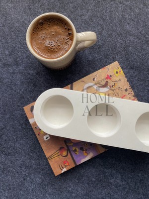 Tealight Mumluk 3 Delikli, Dekoratif Beton Mumluk, Modern ve Minimal Mumluk / Masaüstü Düzenleyici