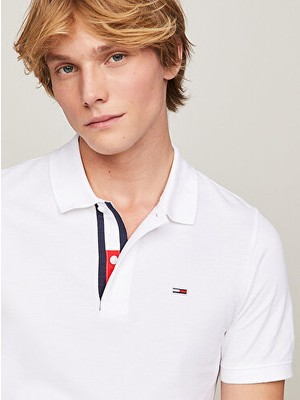 Tommy Hilfiger Erkek Tjm Slim Placket Polo T-Shirt