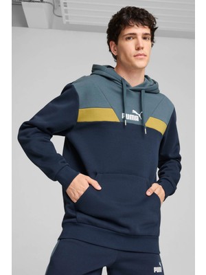 Puma Power Colorblock Hoo Lacivert Unisex Sweatshirt