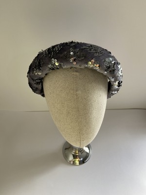 Bivalvia Accessories Gri Payetli Taç