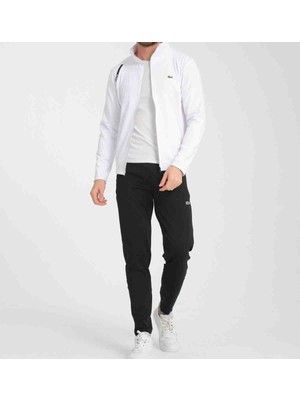 Lacoste Basıc Beyaz Slim Fit DAR KALIP Erkek Eşofman Takımı