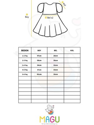 Magu Kız Çocuk Blok Renkli Bebe Yaka Pamuklu Astarlı Elbise