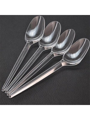 100'lü Şeffaf Plastik Kaşık Ebatlarıyla Parti ve Kutlama Malzemeleri İçin İdeal Seçim