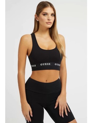 Guess Logo Şeritli Yuvarlak Yaka Aline Spor  Kadın  Sütyen