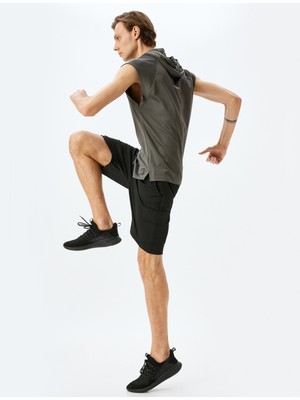 Koton Beli Bağcıklı Cepli Kısa Spor Şort