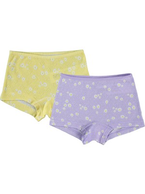 Civil Girls Kız Çocuk 2'li Boxer Set 2-10 Yaş Lila