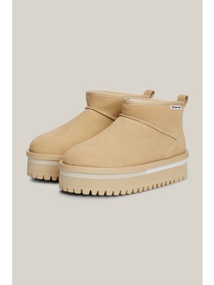 Tommy Hilfiger Tjw Suede Flatform  Boot Wl