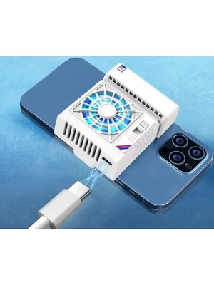 Ceymstech Cep Telefonu Pubg Oyun Soğutucu Klima Şekli Serin Soğutma Fanı Apple iPhone Android Beyaz 1 Adet