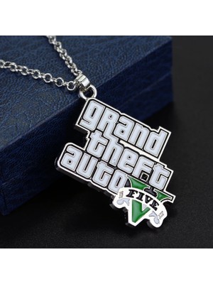 Geekland Grand Theft Auto V Metal Kolye | Gta 5 Charm Oyun Aksesuarı