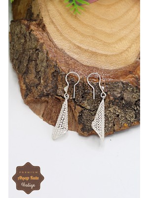 Midyat Nurtaş Gümüş Sallantılı Lüle Model 925 Ayar Gümüş Telkari Kadın Küpe 201023374