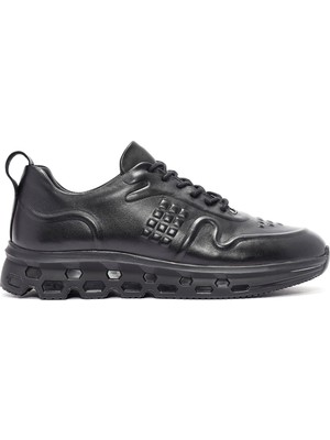 Derimod Erkek Siyah Bağcıklı Deri Sneaker 24WFD752218