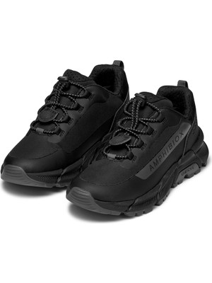 Geox Erkek Çocuk Siyah Flexyper Plus Abx Bağcıklı Waterproof Sneaker J46LCC0FU50C0005