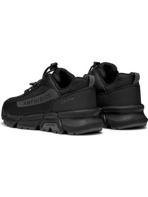 Geox Erkek Çocuk Siyah Flexyper Plus Abx Bağcıklı Waterproof Sneaker J46LCC0FU50C0005