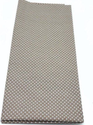 Angel Çanta Aksesuar 120 X 50 Cm Pamuklu Astarlık Kumaş Sütlü Kahve Minik Puantiyeli