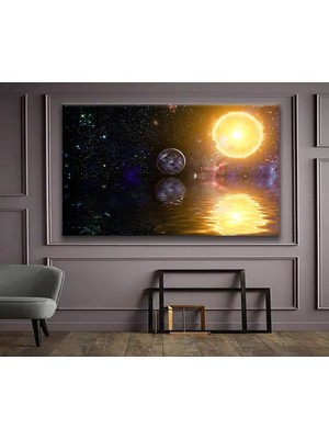 Limitless Design Evrene Bakış Hd Baskı Kanvas Tablo