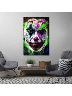 Limitless Design Dekoratif Joker Hd Baskı Kanvas Tablo