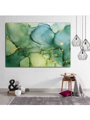 Limitless Design Harikabirev Yağlı Boya Görünümlü Soyut Tablo Premium Kalite Dekoratif Hd Baskı Kanvas Tablo N9