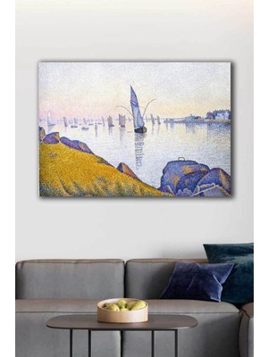 Limitless Design Aks?Am Serinlig?İ - Paul Signac Ünlü Ressamlar Hd Baskı Kanvas Tablo