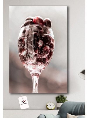 Limitless Design Bordo Ham Şarap Hd Baskı Kanvas Tablo