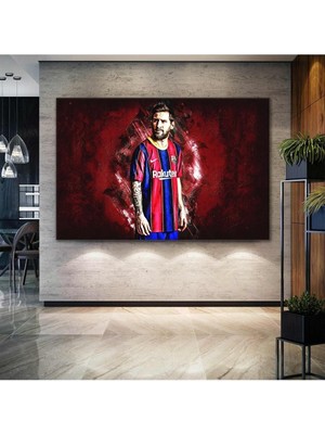 Limitless Design Lionel Messi Barselona Futbol Fc Barcelona Taraftar Spor Hd Baskı Kanvas Tablo