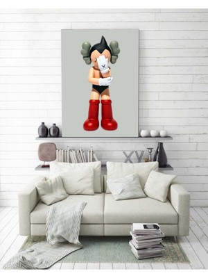 Limitless Design Kaws Astroboy Hd Baskı Kanvas Tablo