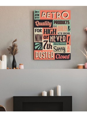 Limitless Design Dekoratif Vintage Duvar Hd Baskı Kanvas Tablo