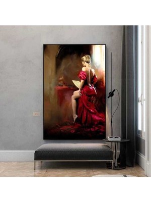 Limitless Design Dekoratif Red & Love Hd Baskı Kanvas Tablo