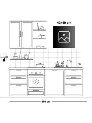 Limitless Design Kare Kanvas Mutfak Tablosu Aşçı Hayvanlar Belçika Kurt Köpeği