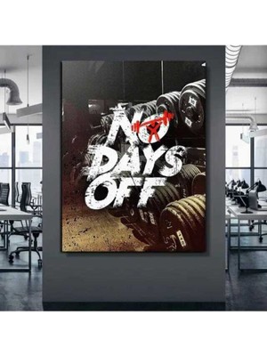 Limitless Design Dekoratif No Days Of Hd Baskı Kanvas Tablo