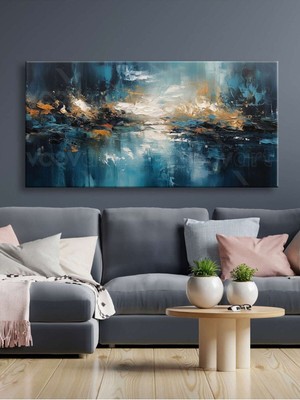 Limitless Design Soyut Dekoratif Hd Baskı Kanvas Tablo - Voov2474