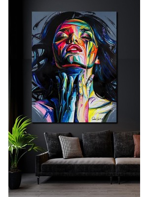 Limitless Design 50x70 Woman & Art Hd Baskı Kanvas Tablo