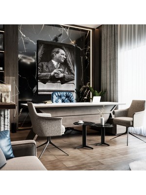 Limitless Design Atatürk Modelli Dekoratif Hd Baskı Kanvas Tablo